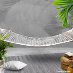 Cream white hammock australia made with rope