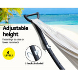 Adjustable height frame hammock