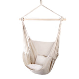 Outdoor swing hammock with cushions