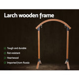 Wooden larch frame for swing chair hammocks
