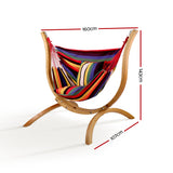 Hammock chair with multicoloured