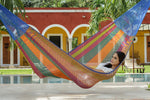 Mexicana coloured hammock, huge hammock australia, cotton hammocks australia, soft hammocks australia