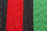 Red black and green hammock