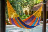 Cotton hammock for outdoor use Australia, king sized cotton hammock outdoor, hammocks australia vibrant colours
