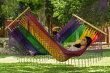 Resort style hammock rainbow queen