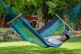 Green and blue hammock in queen size australia